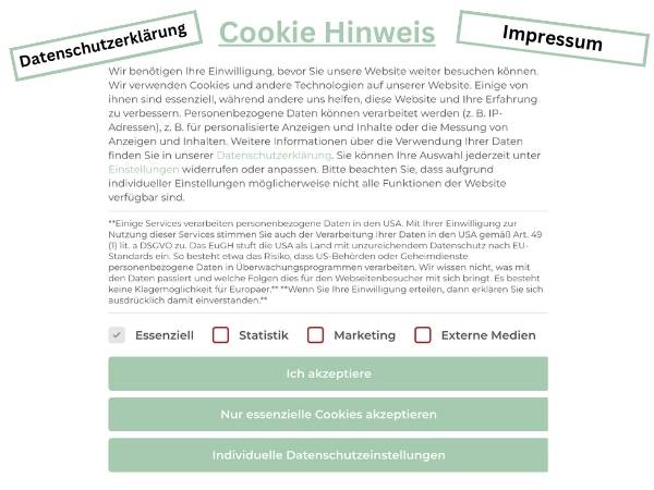 Cookie Hinweis meiner Mama-Blog Seite